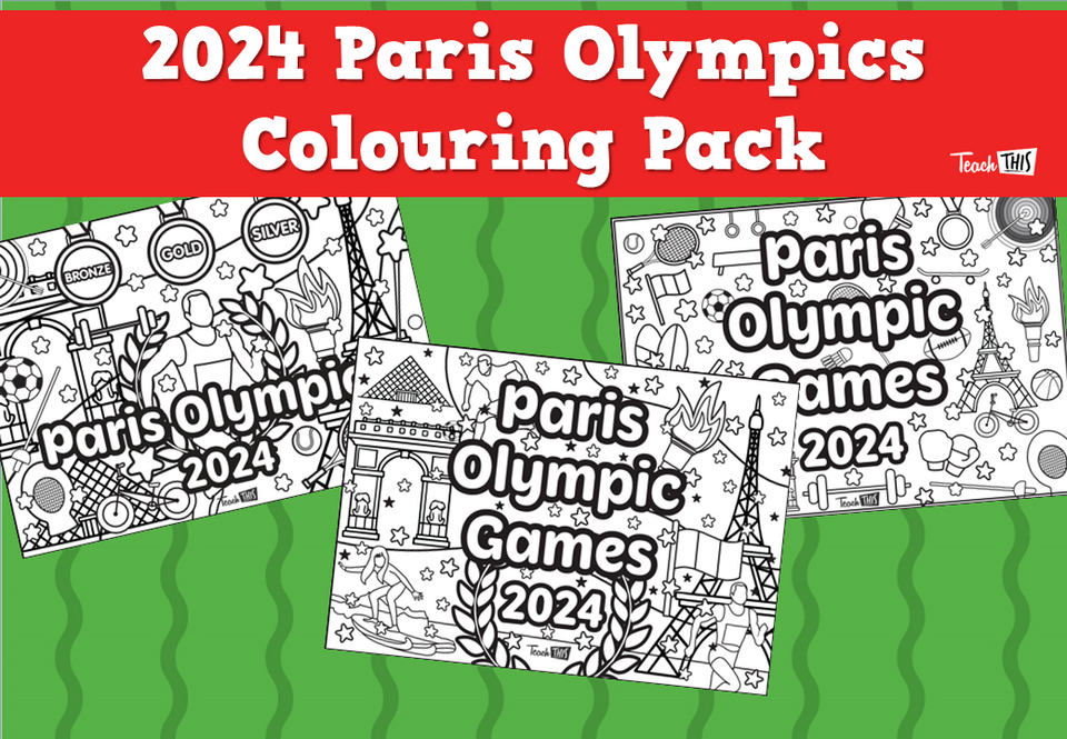 2024 Paris Olympics Colouring Pack