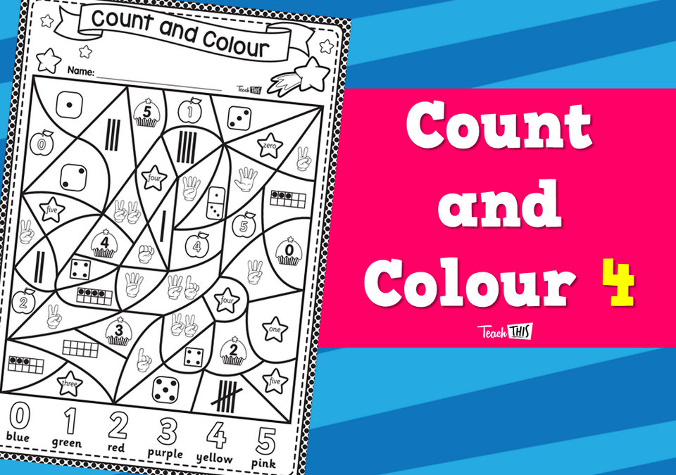 Count and Colour - Number 4