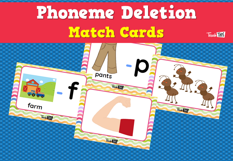 Phoneme Deletion Match Cards