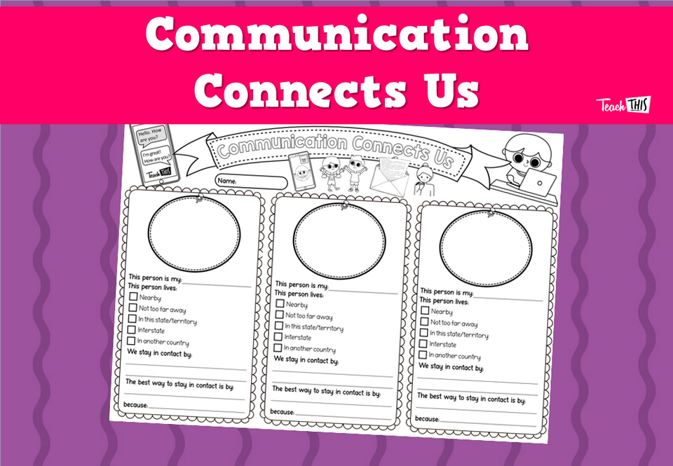 Communication Connects Us - Worksheet