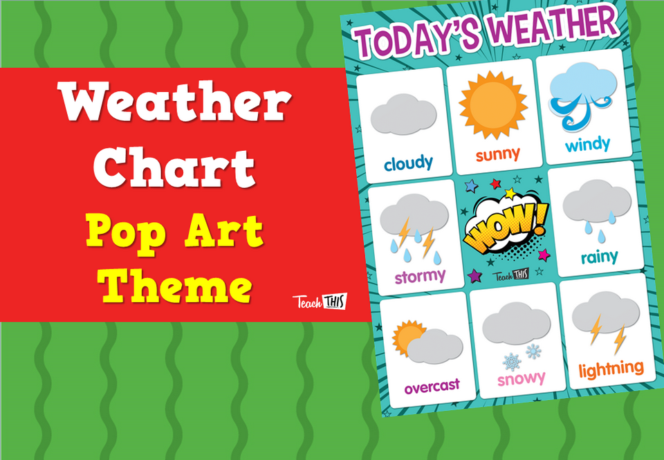 Weather Chart  - Pop Art Theme