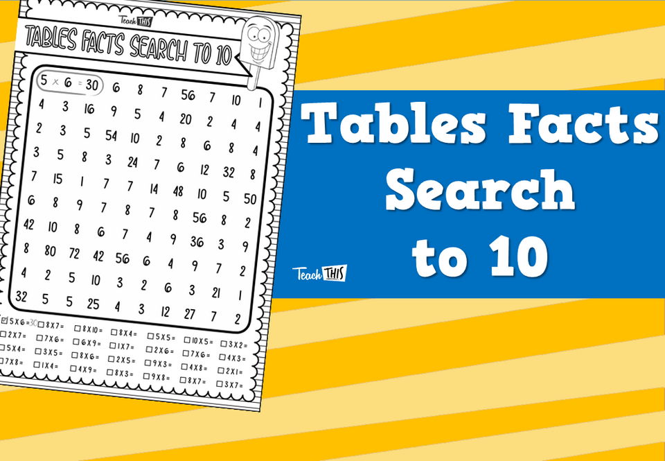 Tables Facts Search to 10