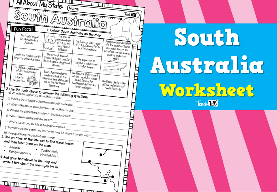 South Australia - Worksheet