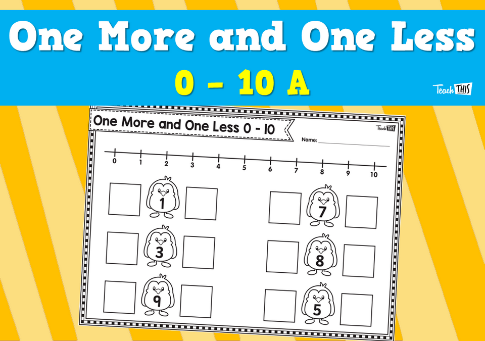 One More and One Less 1 - 10 A