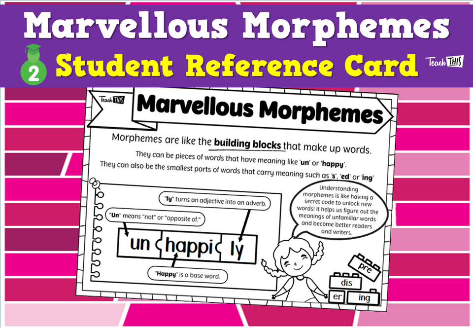 Marvellous Morphemes - Student Reference Card