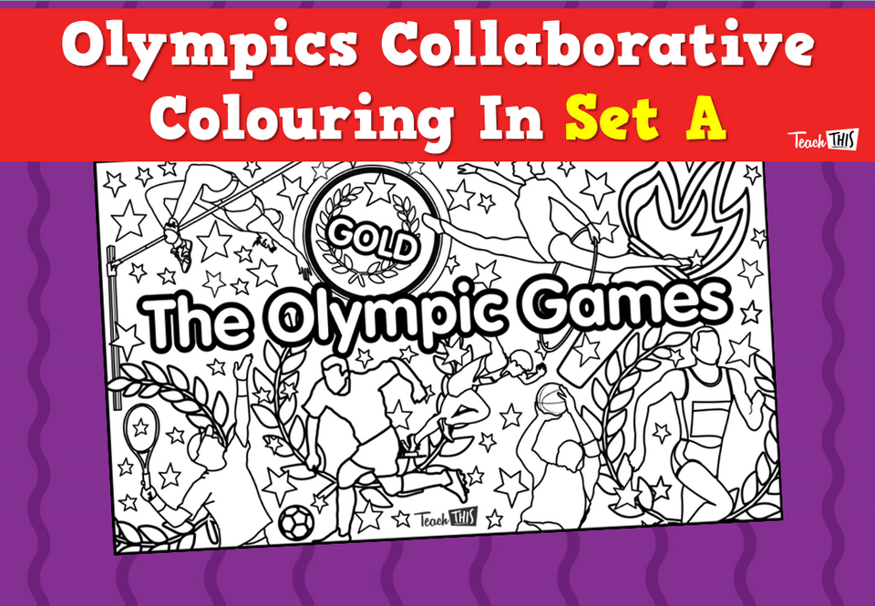 Olympics Collaborative Colouring In - Set A