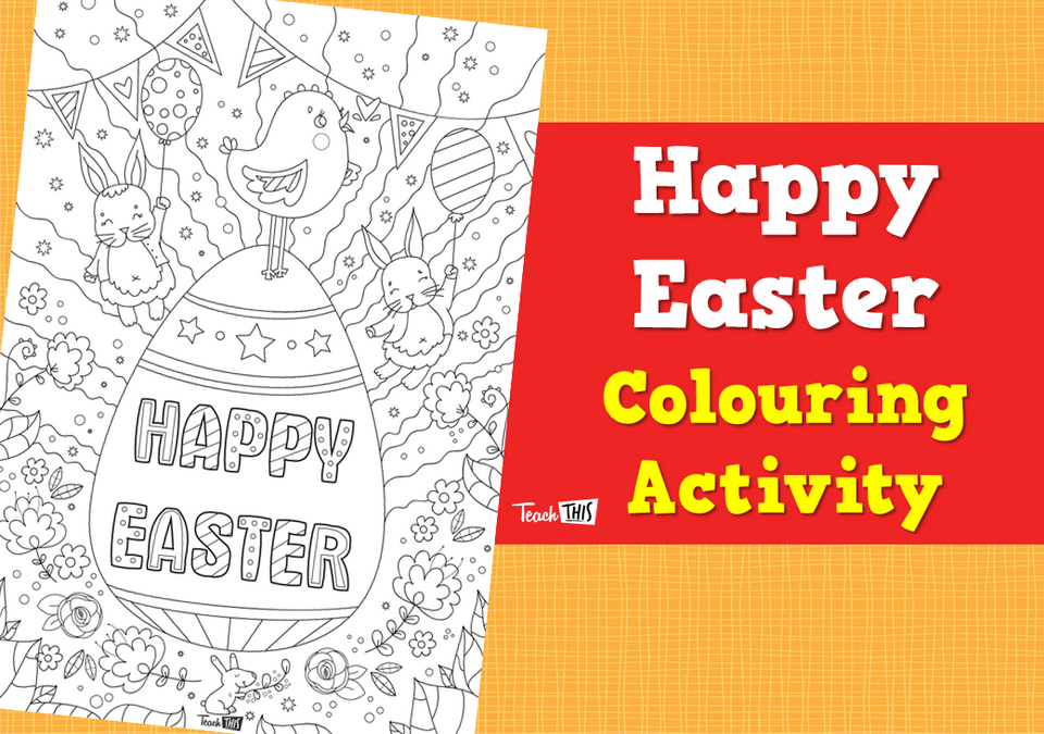 Happy Easter - Colouring Activity