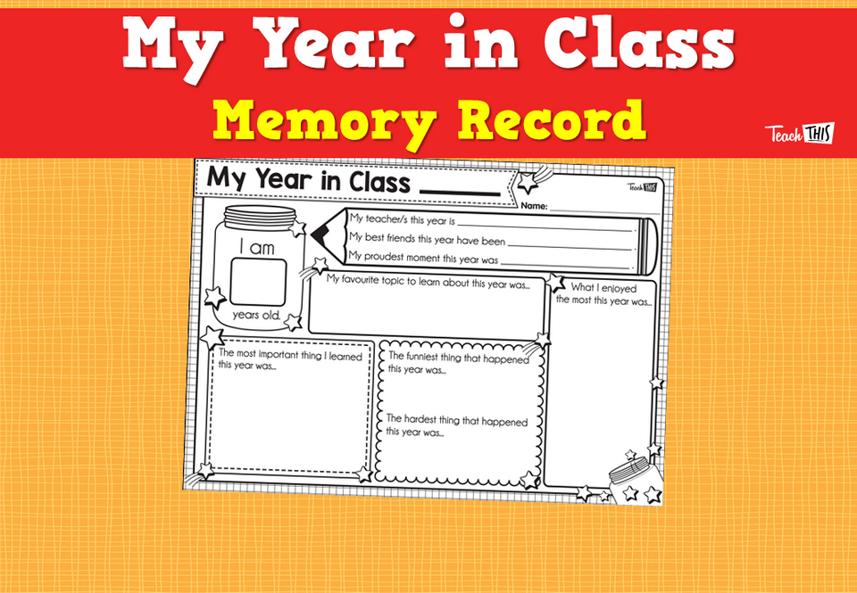 My Year in Class - Memory Record