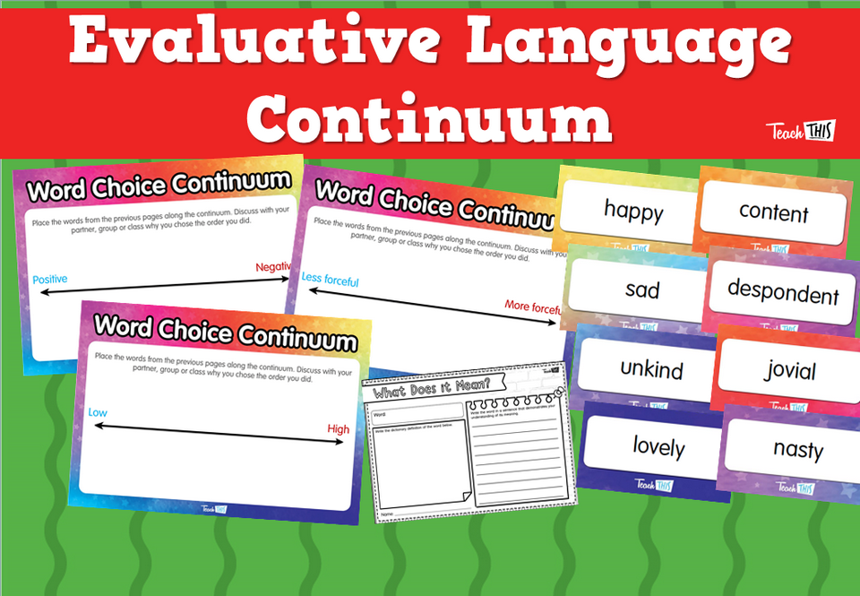Evaluative Language Continuum