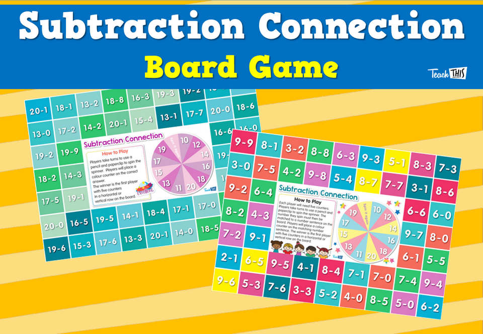 Subtraction Connection Board Game