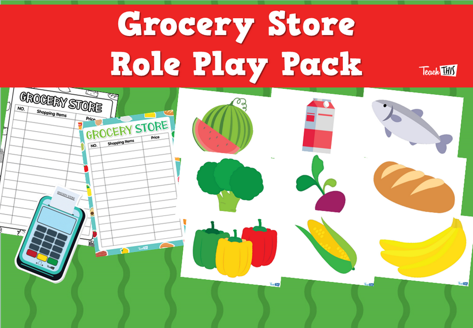 Grocery Store Role Play Pack