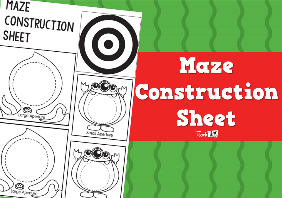 Maze Construction Sheet