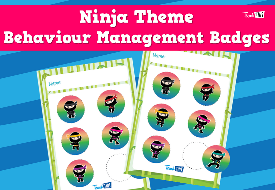 Ninja Theme Behaviour Management Badges