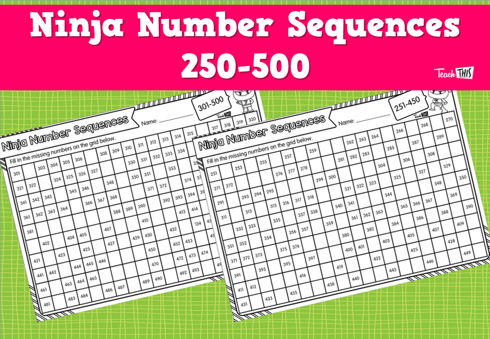 Ninja Number Sequences- 250-500
