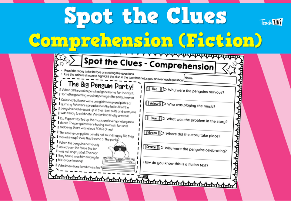 Spot the Clues – Comprehension (Fiction)