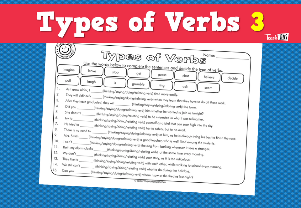 Types of Verbs 3