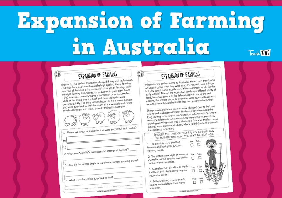 Expansion of Farming in Australia (2pg)