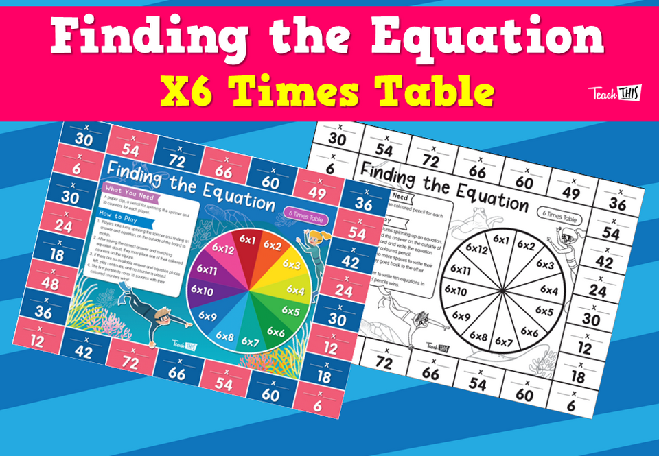 Finding the Equation – X6 Times Table