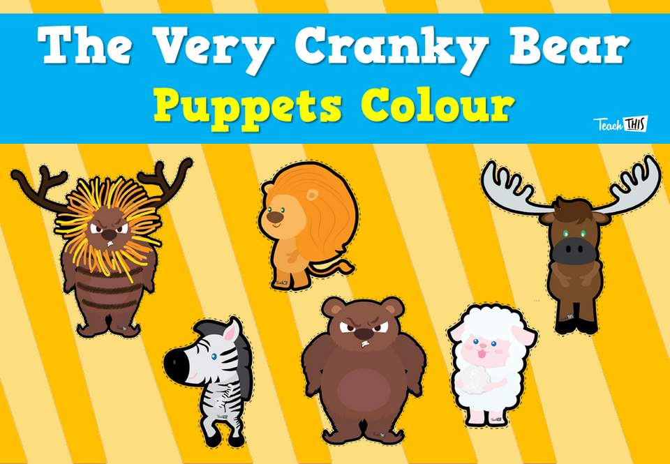 The Very Cranky Bear - Puppets Colour