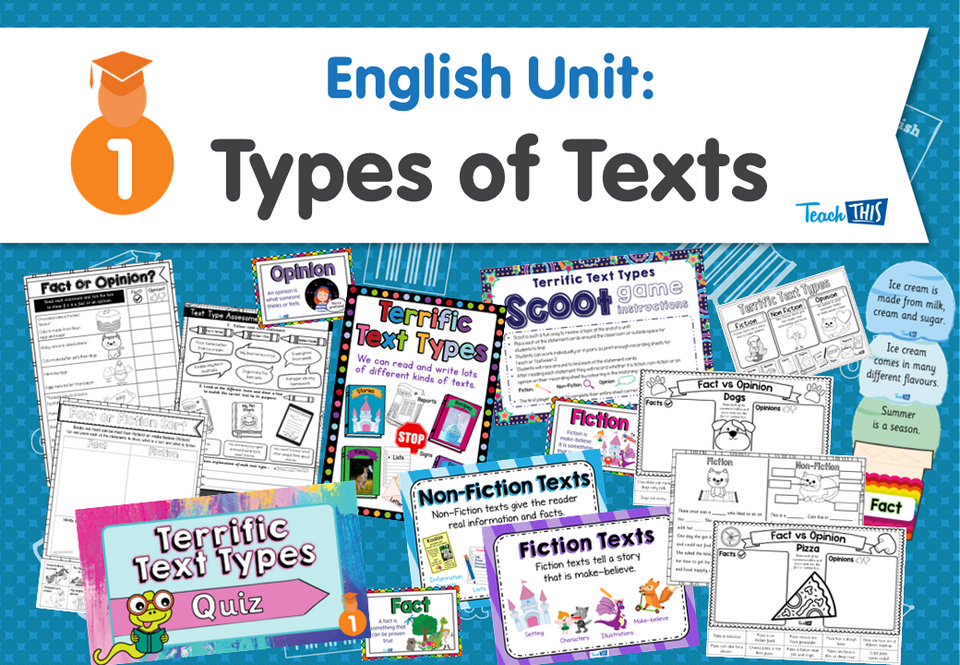 English Unit: Types of Texts