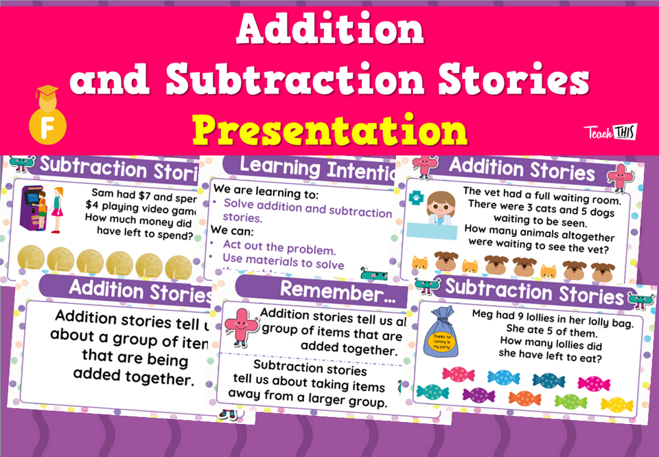 Addition and Subtraction Stories - Presentation
