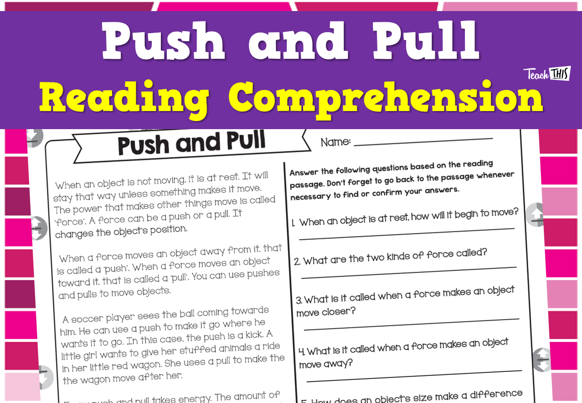 Push and Pull - Reading Comprehension