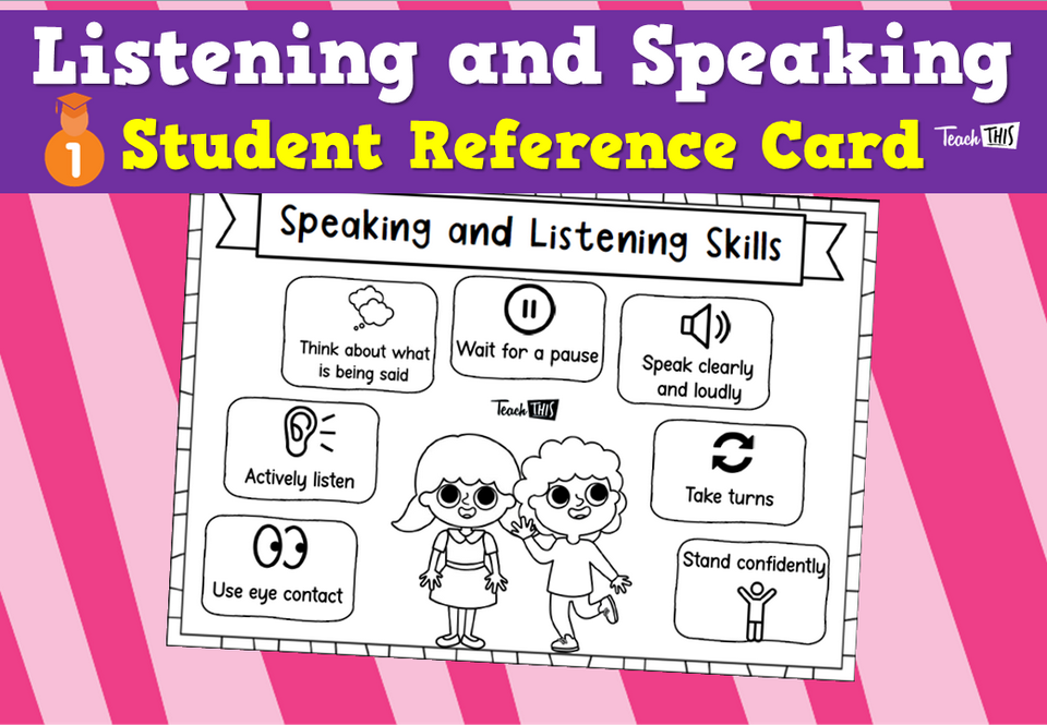 Listening and Speaking Reference Card