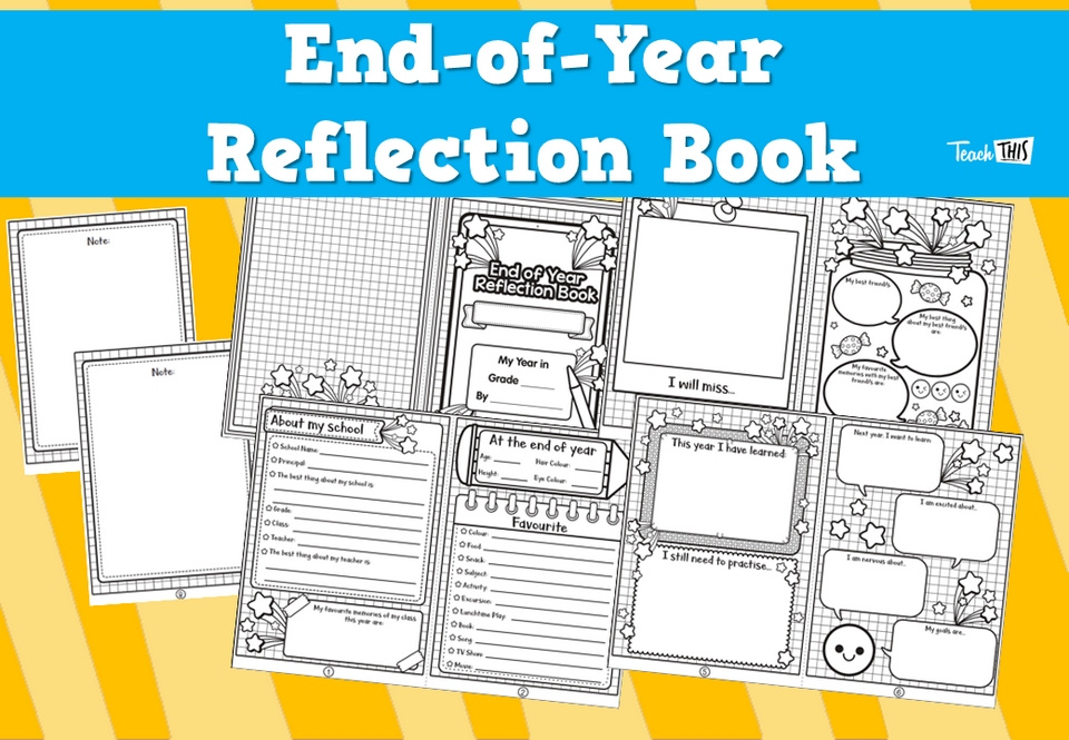 End-of-Year Reflection Book