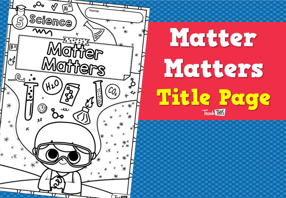 Matter Matters Titles Page