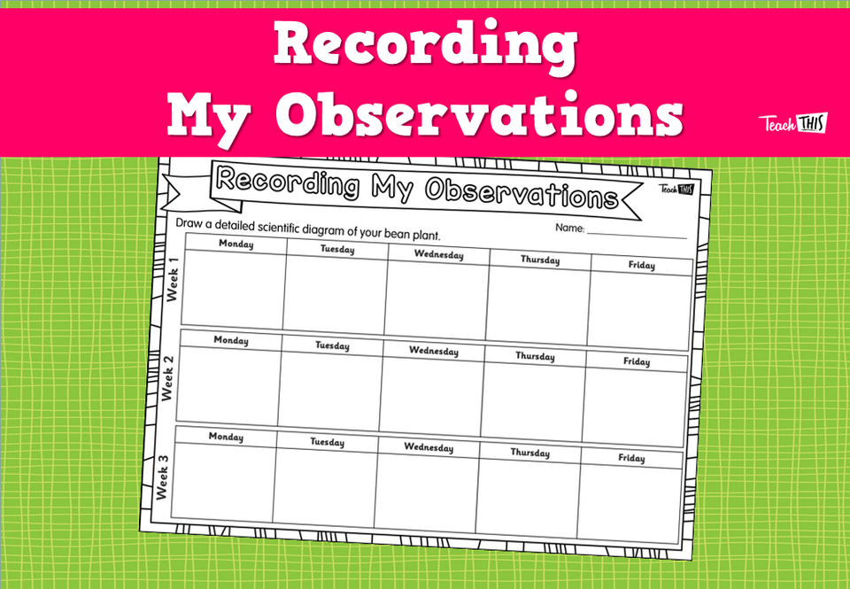 Recording My Observations