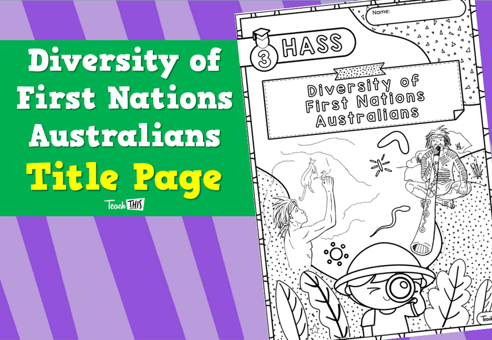 Diversity of First Nations Australians - Title Page