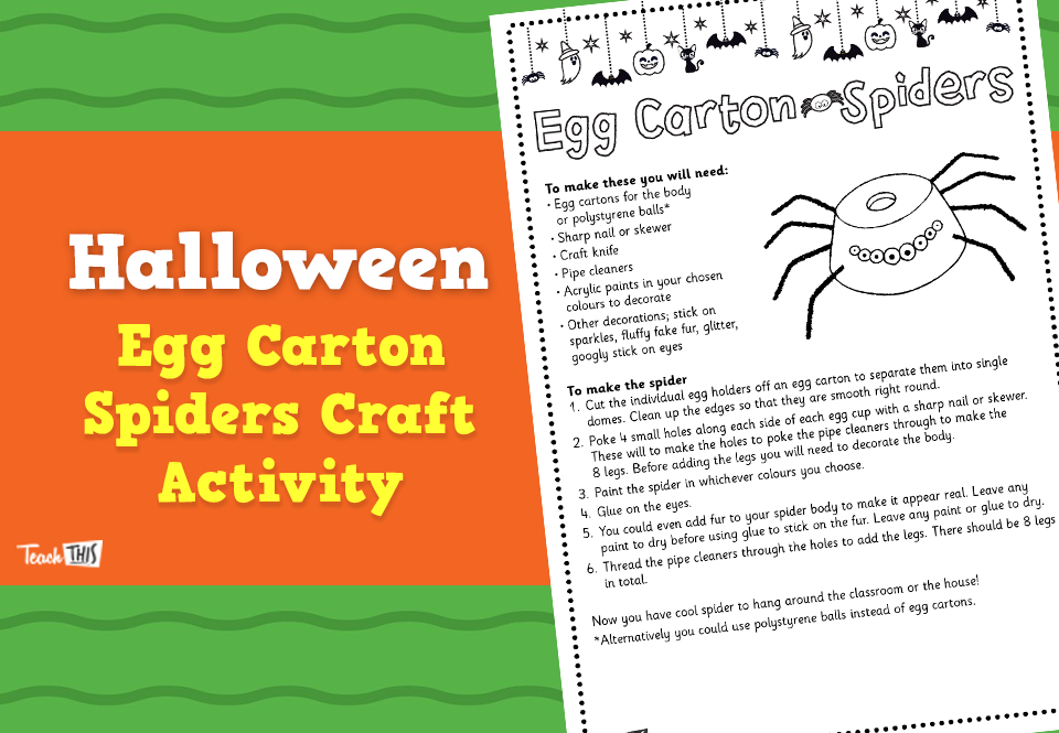 Egg Carton Spiders - Craft