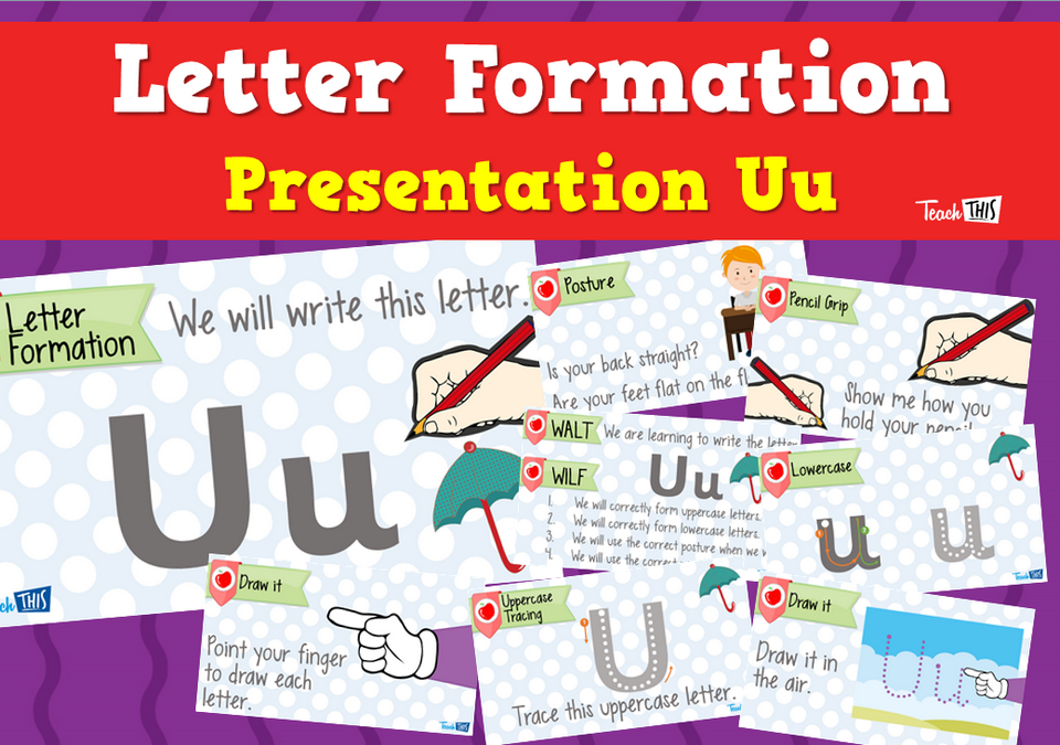 Letter Formation Presentation Uu