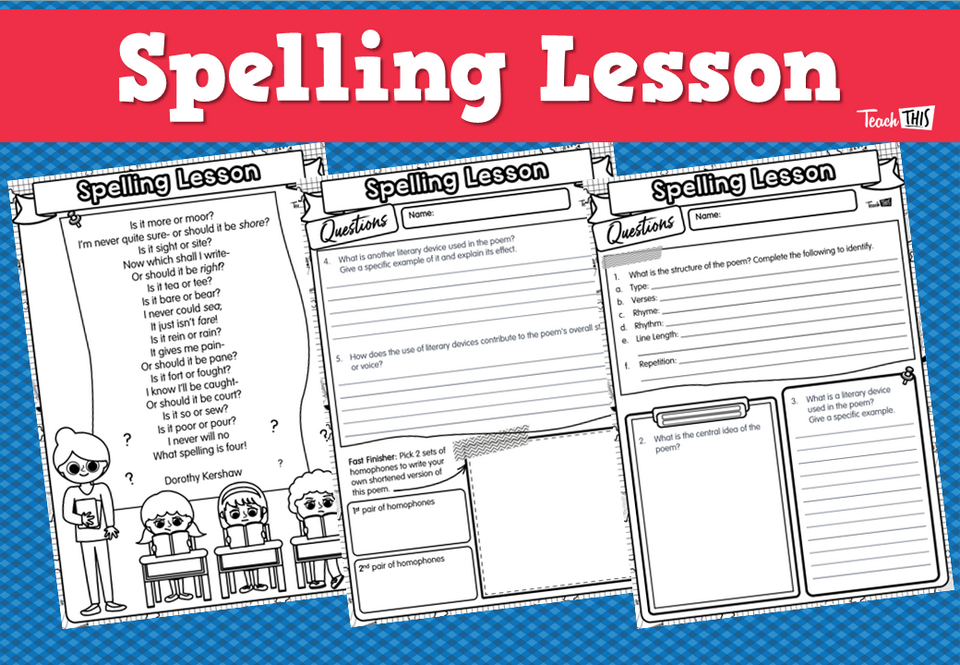 Spelling Lesson