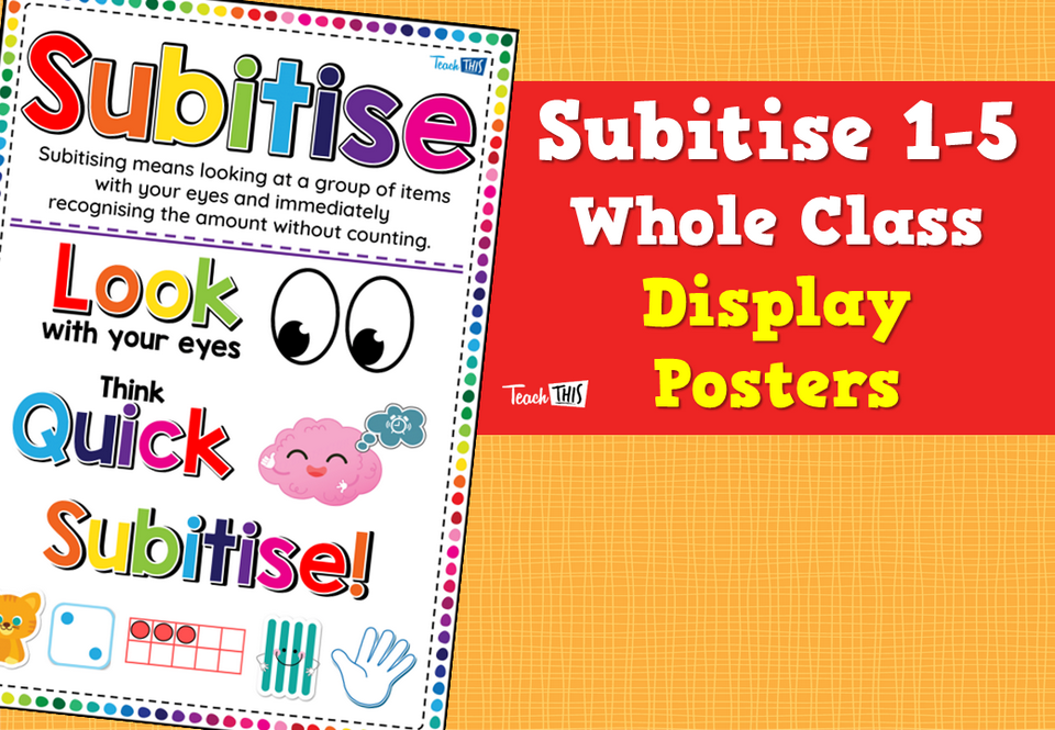 Subitise 1-5 – Whole Class Display Posters