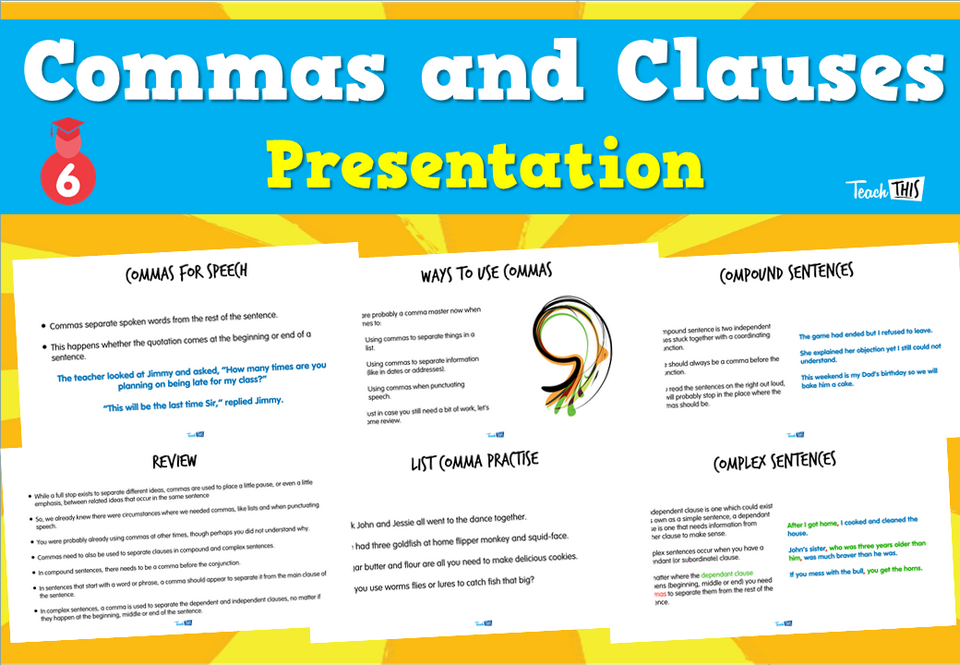 Commas and Clauses - Presentation