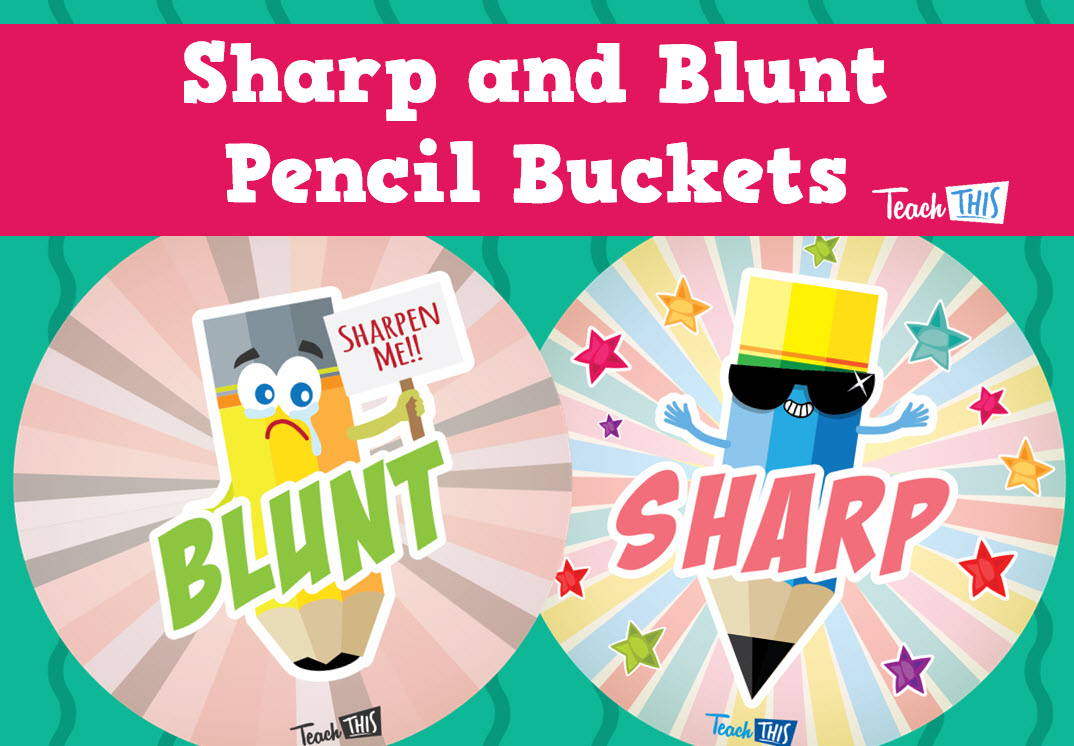 Sharp and Blunt Pencil Buckets