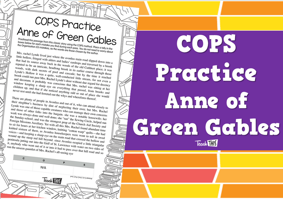 COPS Practice - Anne of Green Gables