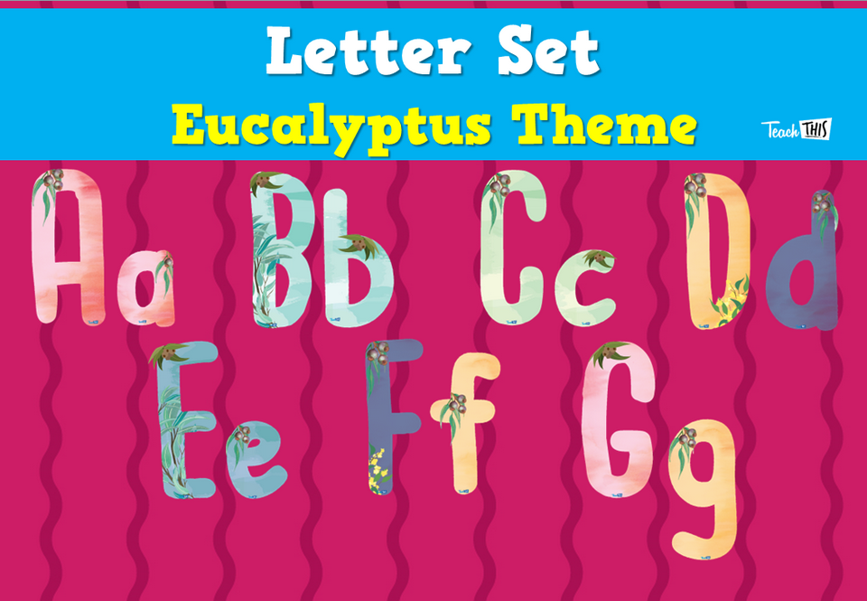 Letter Set - Eucalyptus Theme