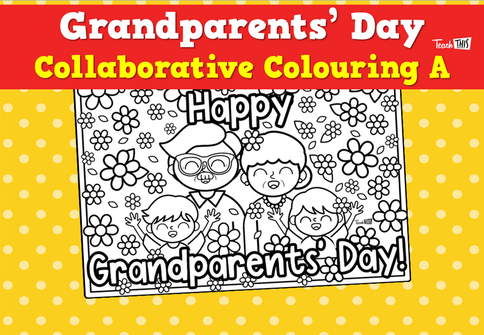 Grandparents' Day - Collaborative Colouring A