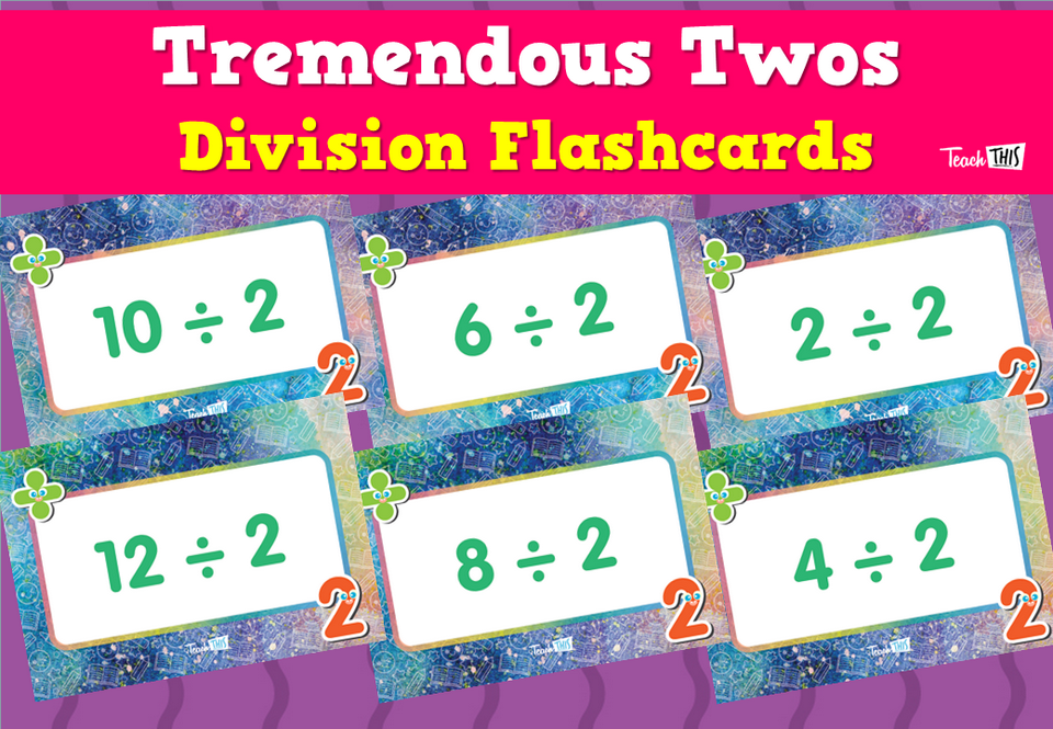 Tremendous Twos- Division Flashcards