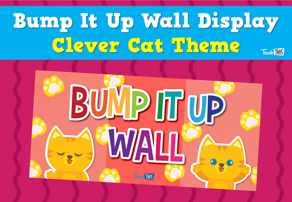 Bump It Up Wall Display - Clever Cat Theme