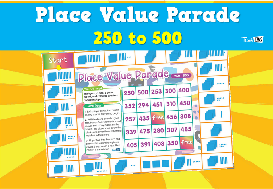 Place Value Parade - 250 to 500
