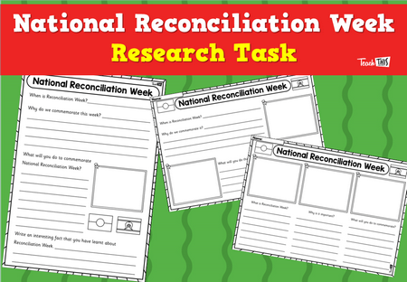 National Reconciliation Week Research Task