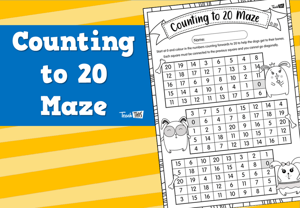 Counting to 20 Maze