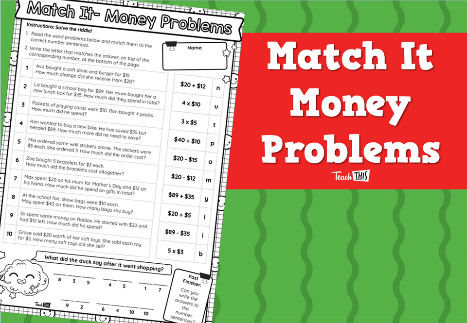 Match It - Money Problems