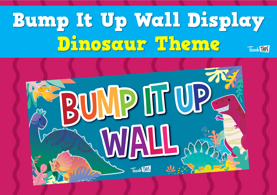 Bump It Up Wall Display - Dinosaur Theme