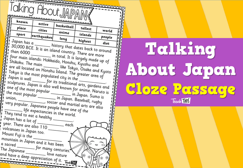 Talking About Japan – Cloze Passage