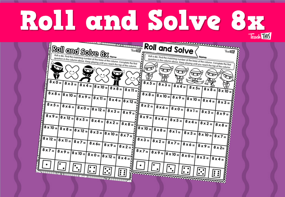 Roll and Solve 8x