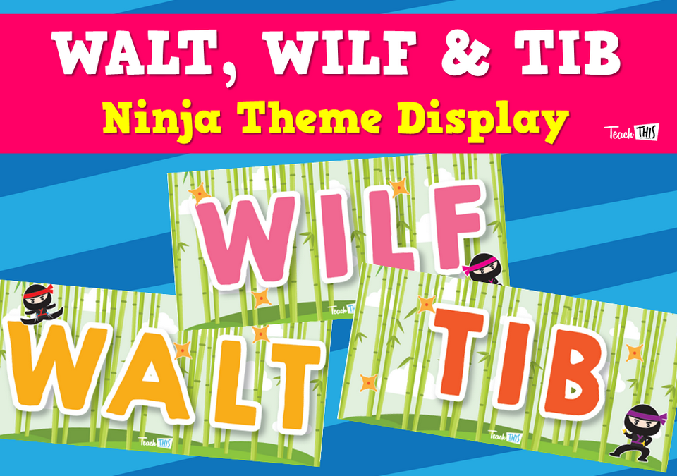 WALT, WILF & TIB - Ninja Theme Display